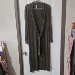 Emerald Olive Knit Maxi Dress